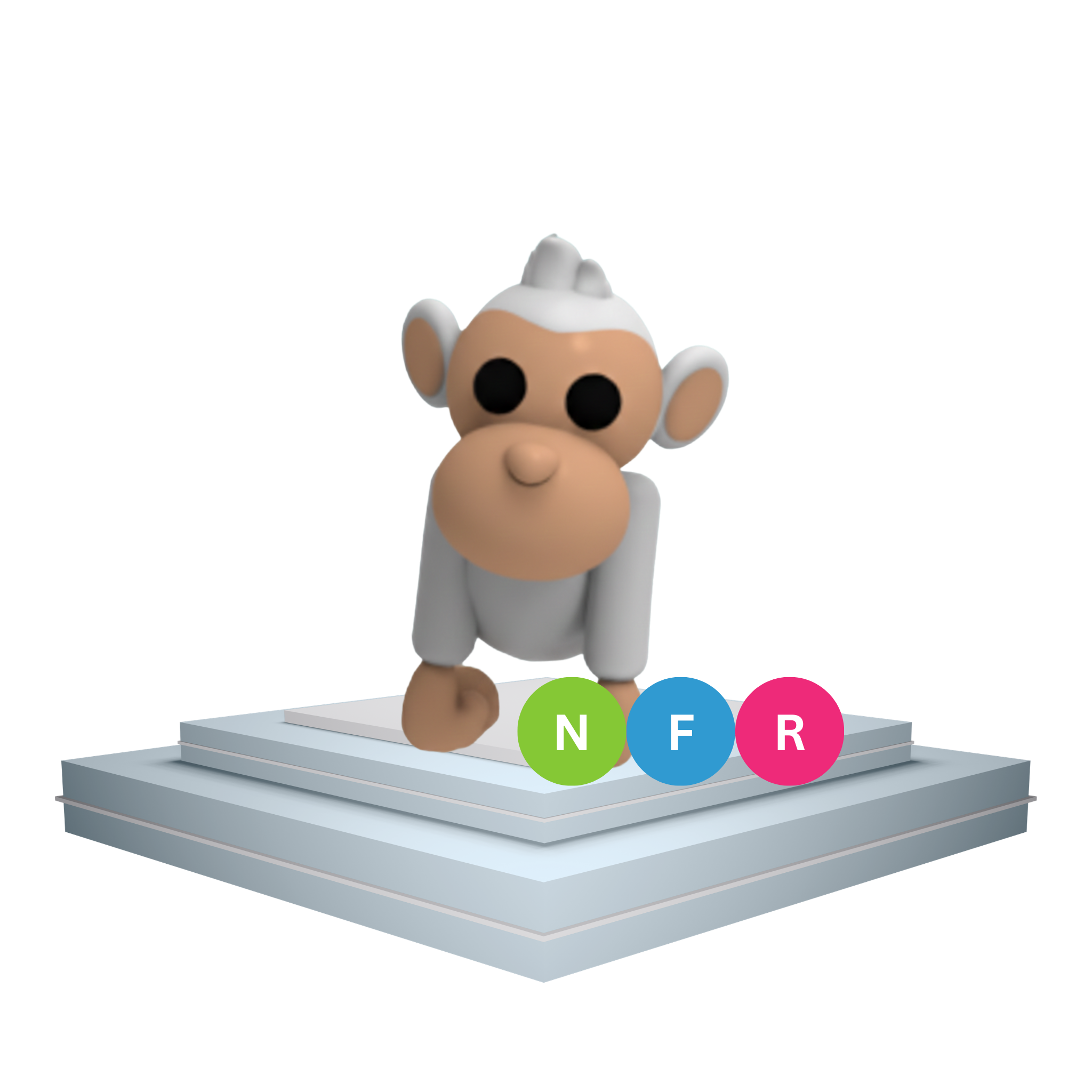 NFR Albino Monkey adopt me Albino Monkey adopt me Velcra
