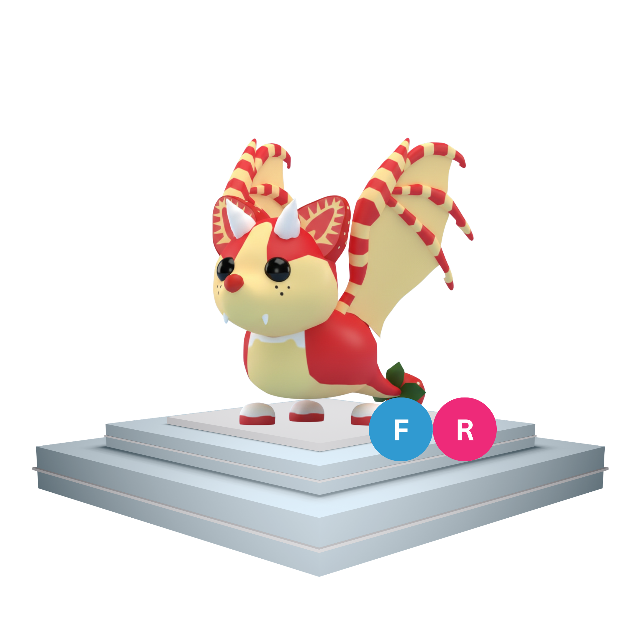 FR Strawberry Shortcake Bat Dragon adopt me Strawberry Shortcake Bat Dragon adopt me Velcra
