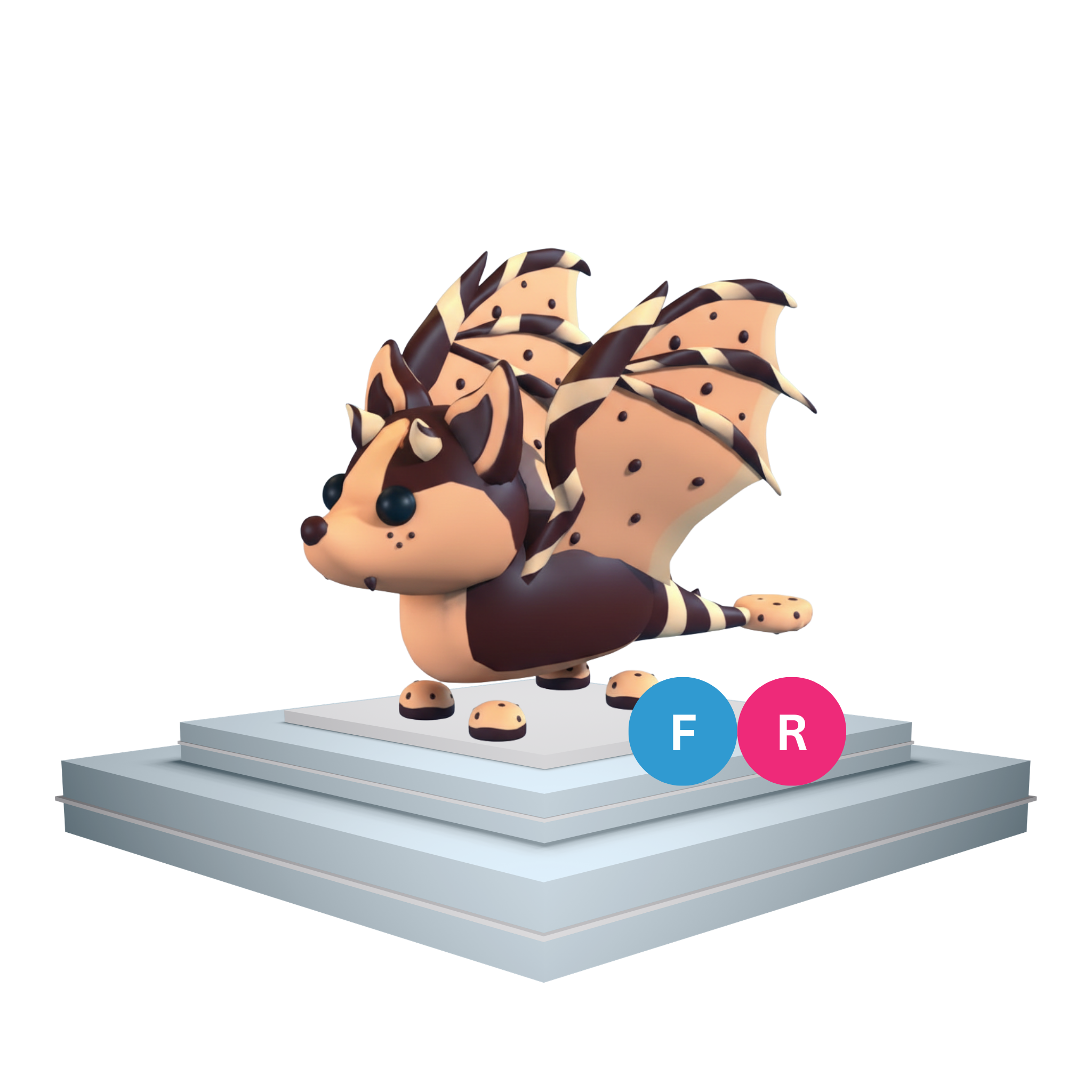 Chocolate Chip Bat Dragon Adopt me fr Chocolate Chip Bat Dragon adopt me Velcra
