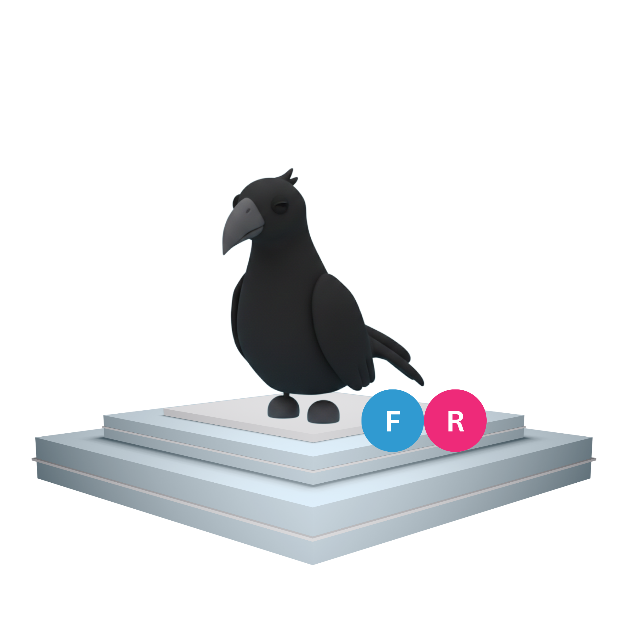 FR Crow adopt me Crow adopt me Velcra
